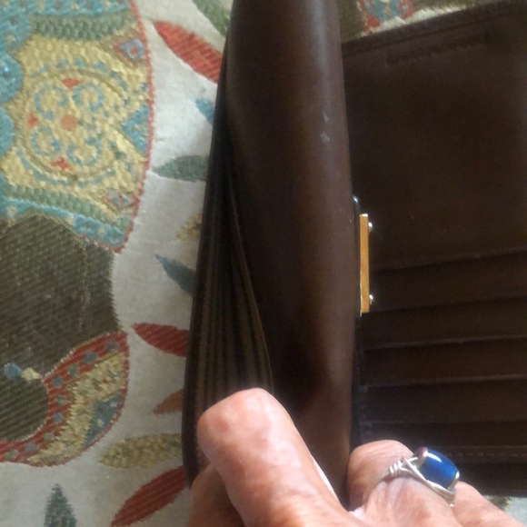 Dooney & Bourke Dark Brown Leather Wallet - Picture 5 of 6